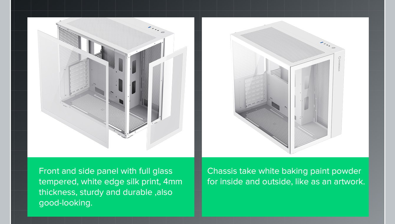 Gamemax Infinity White Gaming Computer Case